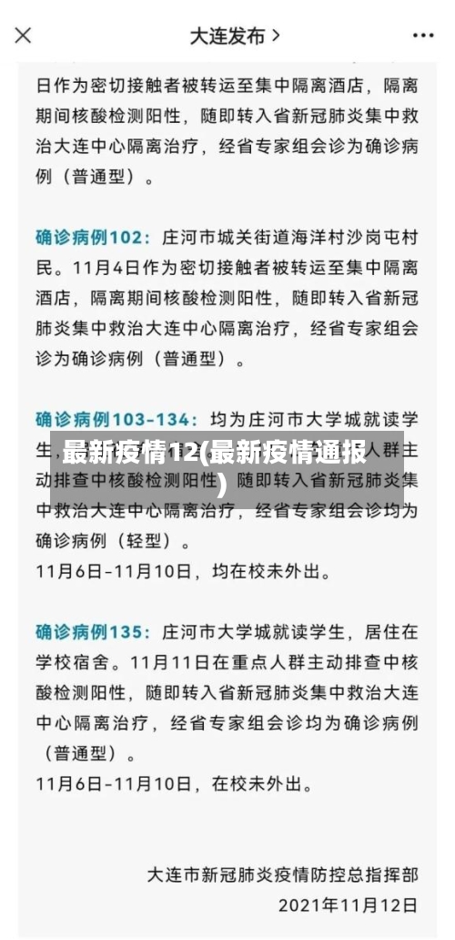 最新疫情12(最新疫情通报)