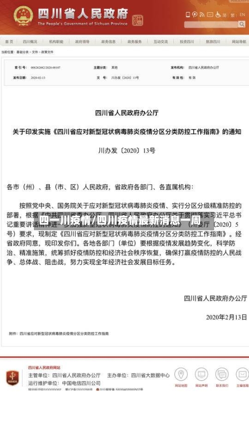 四一川疫情/四川疫情最新消息一周