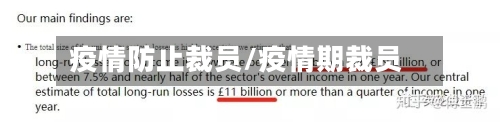 疫情防止裁员/疫情期裁员