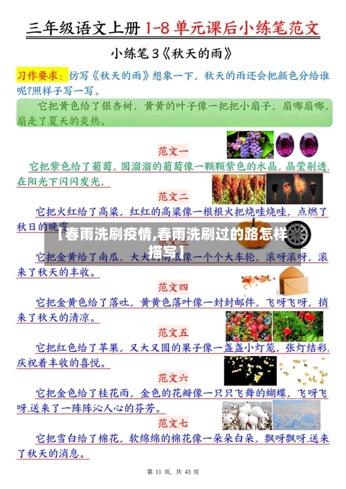 【春雨洗刷疫情,春雨洗刷过的路怎样描写】