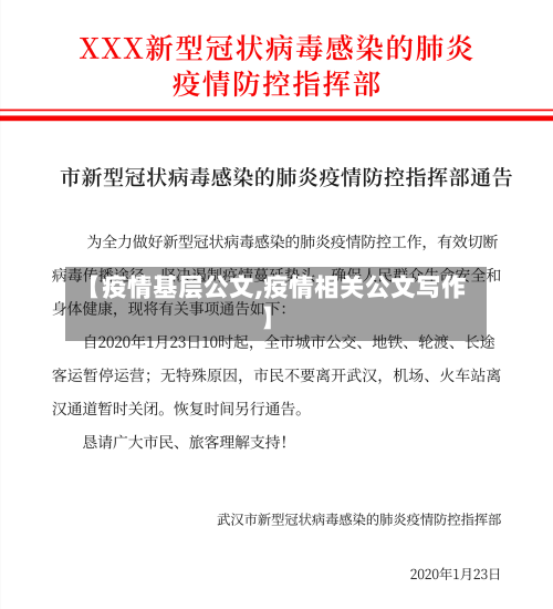 【疫情基层公文,疫情相关公文写作】