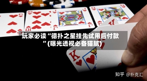 玩家必读“德扑之星挂先试用后付款”(曝光透视必备猫腻)