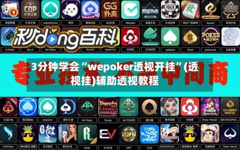 3分钟学会“wepoker透视开挂”(透视挂)辅助透视教程-第3张图片