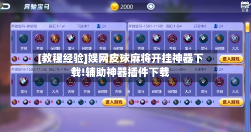 [教程经验]娱网皮球麻将开挂神器下载!辅助神器插件下载