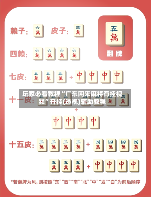 玩家必看教程“广东闲来麻将有挂视频”开挂(透视)辅助教程-第3张图片