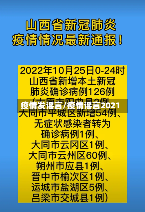 疫情发谣言/疫情谣言2021-第1张图片