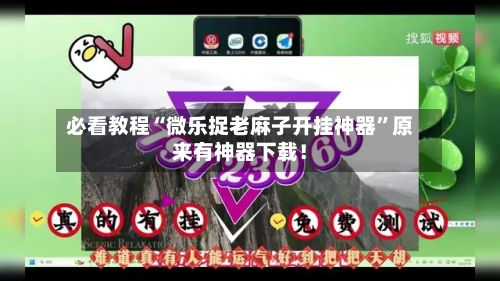 必看教程“微乐捉老麻子开挂神器”原来有神器下载！