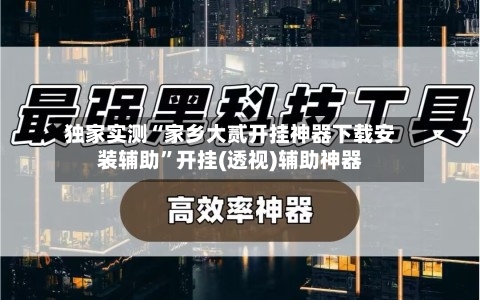 独家实测“家乡大贰开挂神器下载安装辅助”开挂(透视)辅助神器