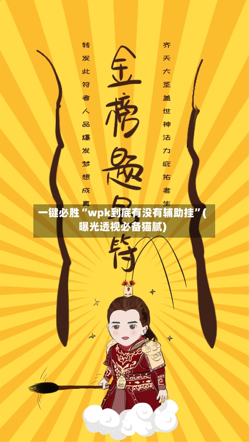 一键必胜“wpk到底有没有辅助挂”(曝光透视必备猫腻)-第2张图片