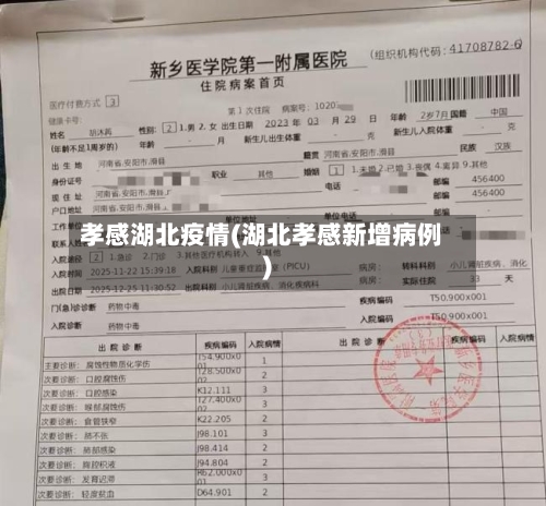 孝感湖北疫情(湖北孝感新增病例)