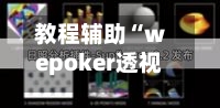 教程辅助“wepoker透视底牌软件”开挂辅助透视教程