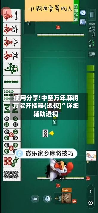 使用分享!中至万年麻将万能开挂器(透视)”详细辅助透视