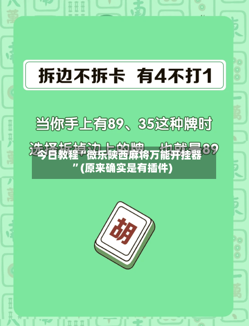 今日教程“微乐陕西麻将万能开挂器	”(原来确实是有插件)-第1张图片
