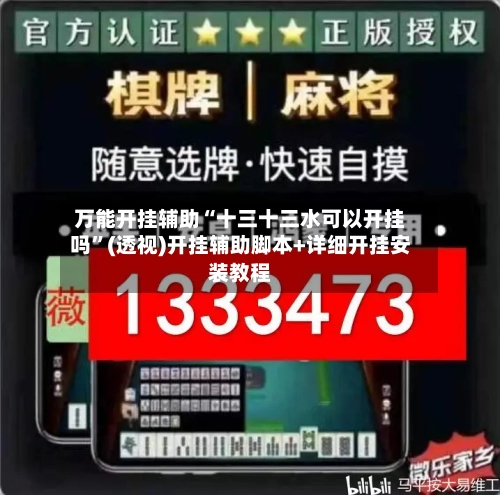 万能开挂辅助“十三十三水可以开挂吗	”(透视)开挂辅助脚本+详细开挂安装教程-第1张图片