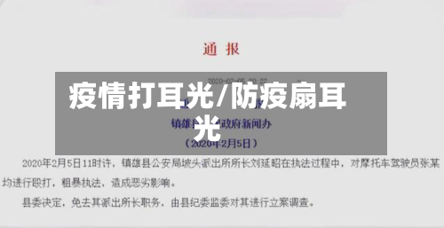 疫情打耳光/防疫扇耳光