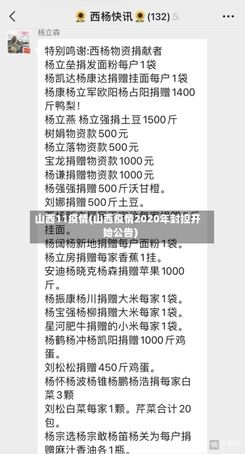山西11疫情(山西疫情2020年封控开始公告)