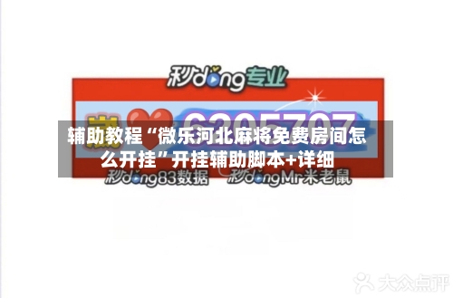 辅助教程“微乐河北麻将免费房间怎么开挂”开挂辅助脚本+详细-第3张图片