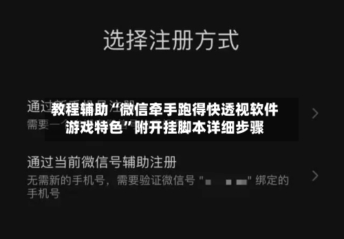 教程辅助“微信牵手跑得快透视软件游戏特色”附开挂脚本详细步骤