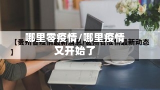 哪里零疫情/哪里疫情又开始了