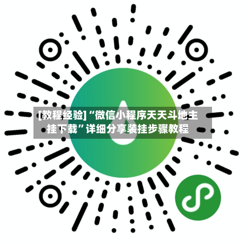 [教程经验]“微信小程序天天斗地主挂下载”详细分享装挂步骤教程-第2张图片