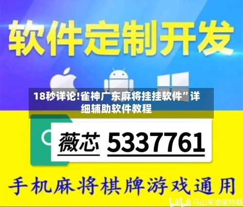 18秒详论!雀神广东麻将挂挂软件”详细辅助软件教程