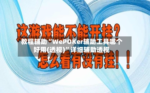 教程辅助“WePOKer辅助工具哪个好用(透视)	”详细辅助透视-第2张图片