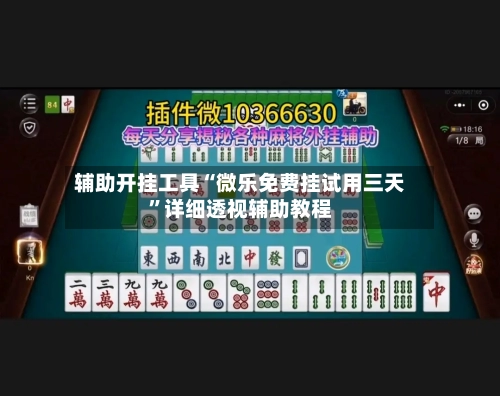 辅助开挂工具“微乐免费挂试用三天”详细透视辅助教程