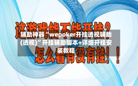 辅助神器“wepoker开挂透视辅助(透视)”开挂辅助脚本+详细开挂安装教程