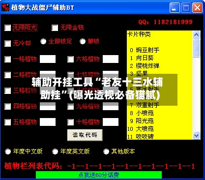 辅助开挂工具“老友十三水辅助挂”(曝光透视必备猫腻)