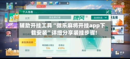 辅助开挂工具“微乐麻将开挂app下载安装”详细分享装挂步骤!