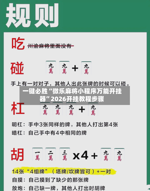 一键必胜“微乐麻将小程序万能开挂器”2026开挂教程步骤-第3张图片