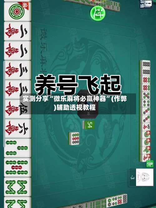 实测分享“微乐麻将必赢神器”(作弊)辅助透视教程