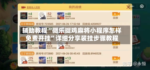 辅助教程“微乐捉鸡麻将小程序怎样免费开挂”详细分享装挂步骤教程-第3张图片