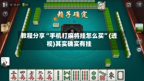教程分享“手机打麻将挂怎么买	”(透视)其实确实有挂-第1张图片