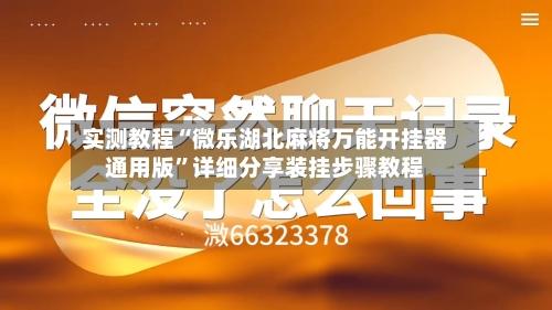 实测教程“微乐湖北麻将万能开挂器通用版	”详细分享装挂步骤教程-第1张图片