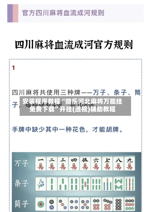 安装程序教程“微乐河北麻将万能挂免费下载	”开挂(透视)辅助教程-第1张图片