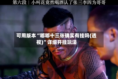 可用版本“嘟嘟十三张确实有挂吗(透视)”详细开挂玩法