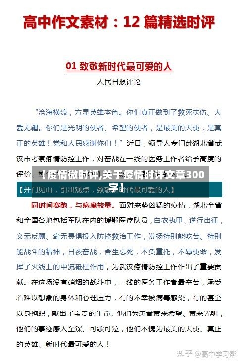【疫情微时评,关于疫情时评文章300字】