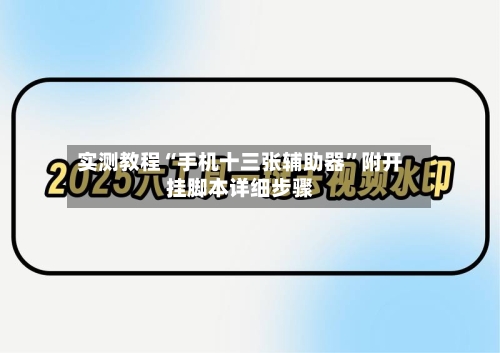 实测教程“手机十三张辅助器”附开挂脚本详细步骤