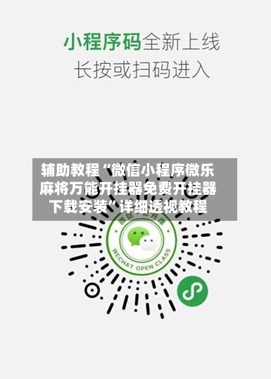 辅助教程“微信小程序微乐麻将万能开挂器免费开挂器下载安装”详细透视教程