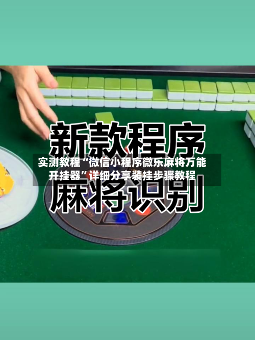 实测教程“微信小程序微乐麻将万能开挂器”详细分享装挂步骤教程-第1张图片
