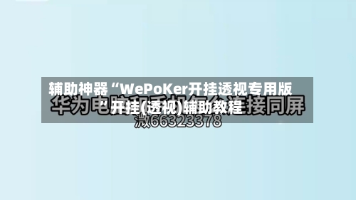 辅助神器“WePoKer开挂透视专用版	”开挂(透视)辅助教程-第1张图片