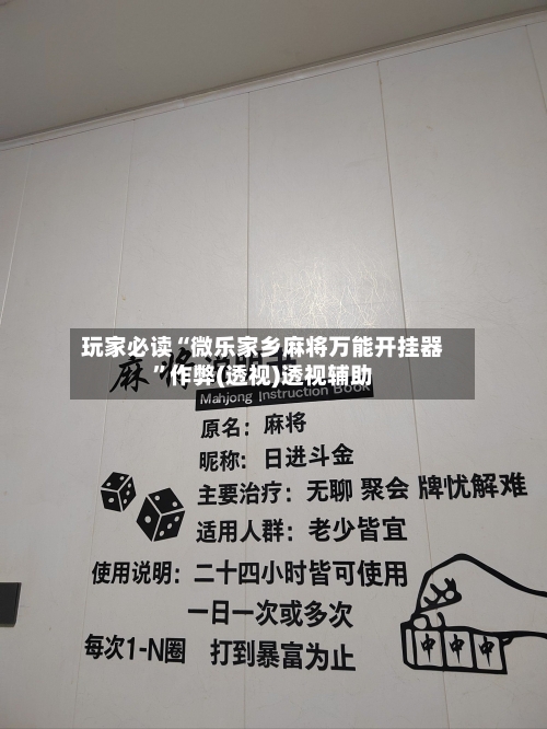玩家必读“微乐家乡麻将万能开挂器”作弊(透视)透视辅助-第1张图片