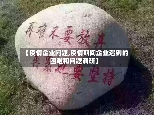 【疫情企业问题,疫情期间企业遇到的困难和问题调研】-第1张图片