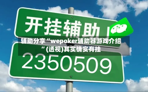 辅助分享“wepoker辅助器游戏介绍”(透视)其实确实有挂-第3张图片