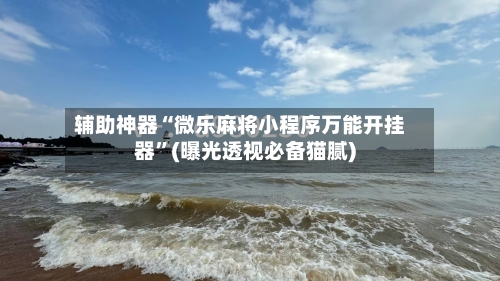辅助神器“微乐麻将小程序万能开挂器”(曝光透视必备猫腻)-第1张图片