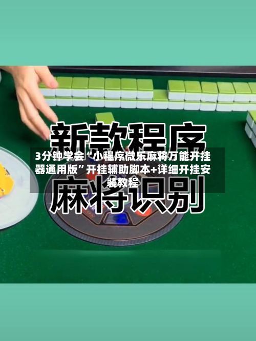 3分钟学会“小程序微乐麻将万能开挂器通用版”开挂辅助脚本+详细开挂安装教程-第1张图片