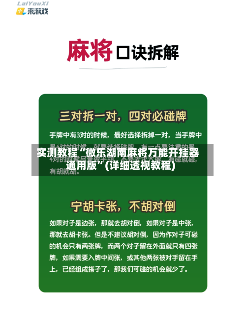 实测教程“微乐湖南麻将万能开挂器通用版”(详细透视教程)-第3张图片