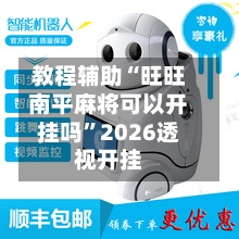 教程辅助“旺旺南平麻将可以开挂吗”2026透视开挂