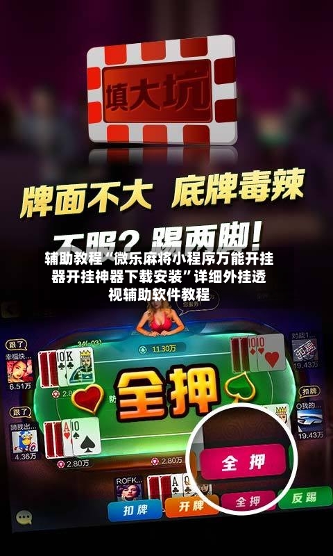 辅助教程“微乐麻将小程序万能开挂器开挂神器下载安装”详细外挂透视辅助软件教程